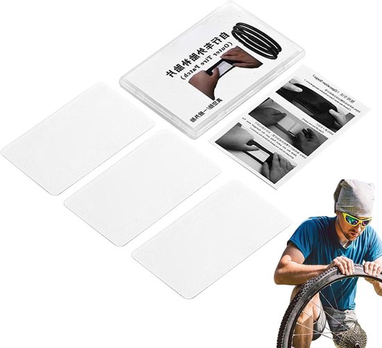 Fietsbanden Reparatieset - Lekplakkers Fiets - Onderweg Repareren - Eenvoudige Peel-and-Stick - Zakformaat - Niet gespecificeerd