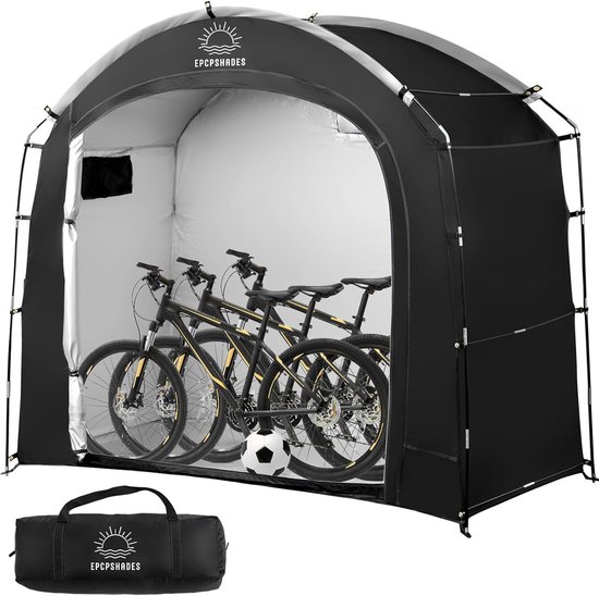 Fietsenstalling - Tentloodsen voor Buiten - Waterdichte Anti-UV Fietsenstalling - Tent - Fiets - Motorfiets - Schuur - Onderdak - Outdoor - Achtertuin - Stalen Frame - PE Cover Rits - Cabine