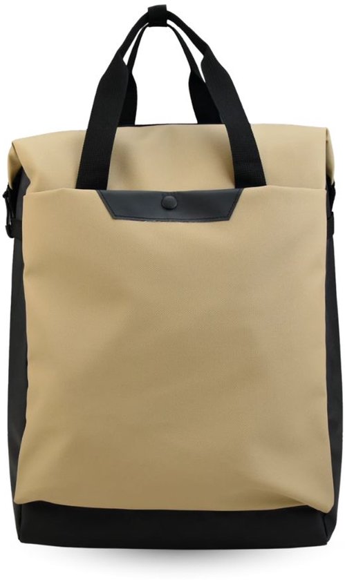 Fietsrugzak Cappuccino / Beige - Koeltas Rugzak Fietstas 3-in-1 - Geïsoleerde Koelrugzak met Fietshaken - Fietsrugtas