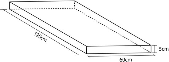 Figuurmat 120x60x5cm Veelkleurig - UNI van Merkloos