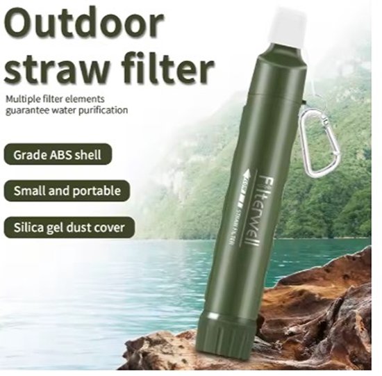 Filterwell – water filter – waterfilter – waterfilter survival – noodpakket – 4000 liter schoon drinkwater - survival van Filterwell