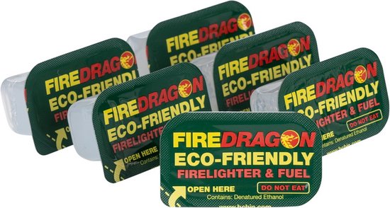 Fire Dragon - Brandstof - Solid fuel - Waterproof - 6 Stuks van BCB Adventure