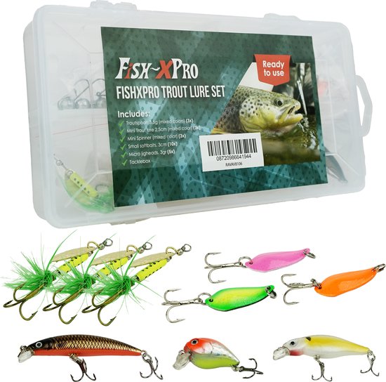 Fish-Xpro Forel Kunstaas Set - Plugjes - Spinners - Softbaits van Fish-Xpro