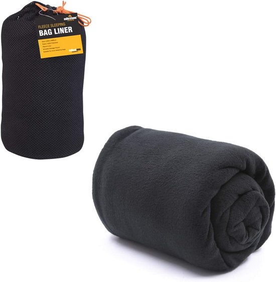 Fleece slaapzak inlegdoek - Comfort en warmte voor camping en festivals - Compact en eenvoudig te reinigen - 220 x 85 cm van Merkloos