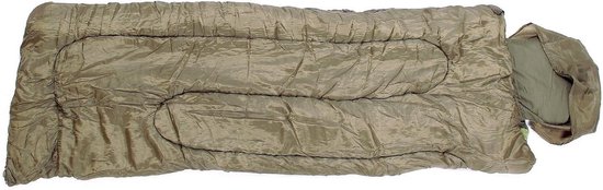 Fleece Slaapzak - Mummie Slaapzak Deken - Kamperen en Outdoor - Veelzijdig Gebruik - En Storlek - Olijf