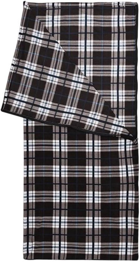 Fleece slaapzak - Reis deken - Kamperen en reizen - Lichtgewicht en compact - 510 gram - Koffie Plaid