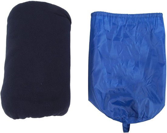 Fleece slaapzak - Reisvoering Dekbed - Kamperen en Reizen - Opvouwbaar en Draagbaar - 185x80cm - Marineblauw