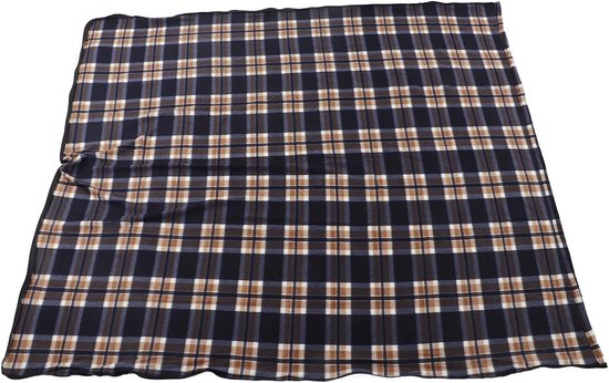 Fleece Slaapzak - Voering Deken - Kamperen Buiten - Huidvriendelijk Ademend - 180x75cm - Marineblauw