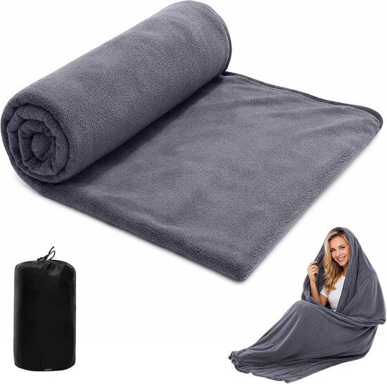 Fleece slaapzak voor extra comfort, lichtgewicht inlett en ideale isolatie voor kamperen