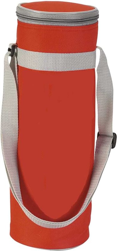 Fles om te hangen tot 1,5 l fles, ritssluiting, verstelbare schouderriem, kleine koeltas voor dranken, koelbox voor outdoor, reizen
