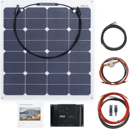 Flexibel Zonnepaneel Set Compleet 60 Watt voor Boot, Tent, Camper, Caravan etc. 12V van Flex
