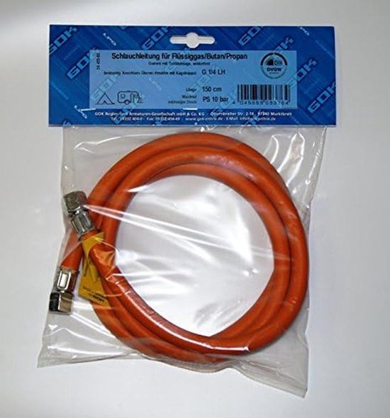 Flexibele Gasslang met Druksensor voor Kooktoestellen 150 cm van Merkloos