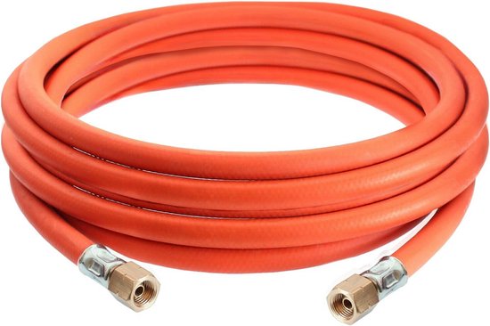 Flexibele Gasslang voor Propaan en Butaangas 3 Meter met Standaard Aansluitingen van Merkloos
