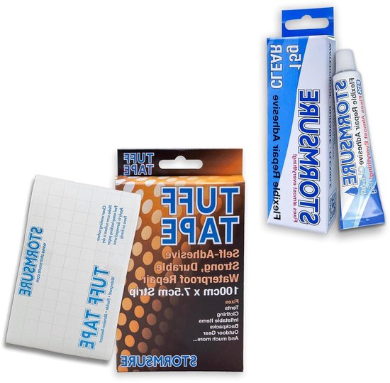 Flexibele Reparatielijm - Reparatietape Lijmkit - Veel Reparaties Uitvoeren - Waterdichte Sterke Binding - 15g + 1m Tape - Transparant van Merkloos