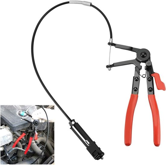 Flexibele Slangklem Tang voor Auto - Lange Bereik Slang Grip Tang voor Brandstofleidingen, Oliepijpen en Radiatoronderhoud - 24" Kabel Snap-on Klemmen van Merkloos