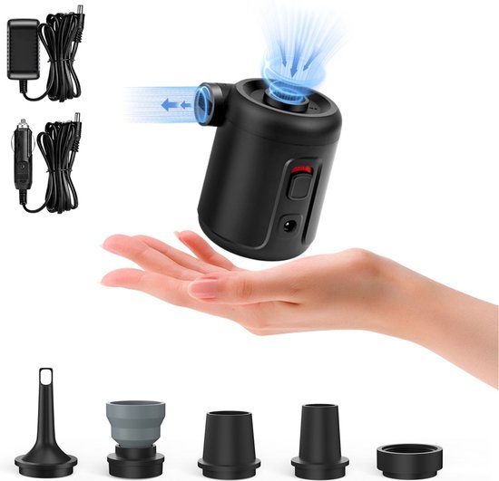 Flextail Gear EVO Pump 2 - Elektrische luchtpomp - Zwembad - Kamperen - Matras - Multifunctionele luchtpomp - luchtbed van Merkloos