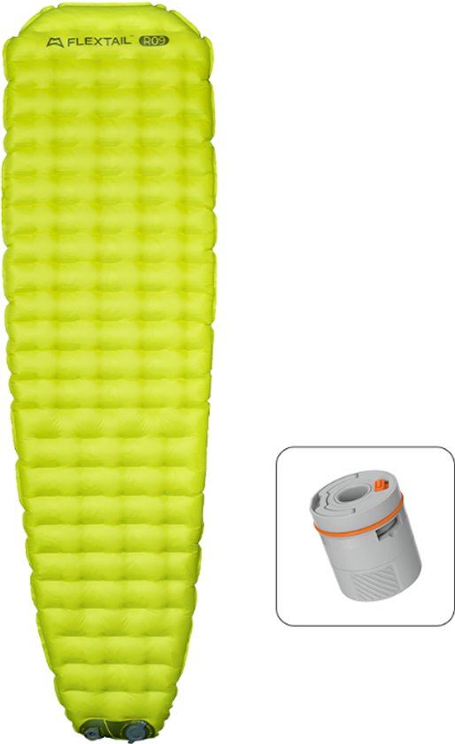 Flextail Tiny Sleeping Pad R09 Ultralichte Luchtmat | Automatische Inflatie | Compacte Camping Slaapmat | Backpacking | Trekking van Merkloos