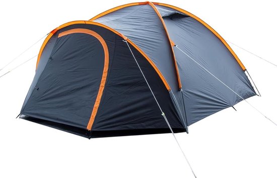 FlexVer® Tent 4 personen - Kampeertent - 4 Person Tent - 3 x 2,5 x 1,3 M - Grijs van Merkloos