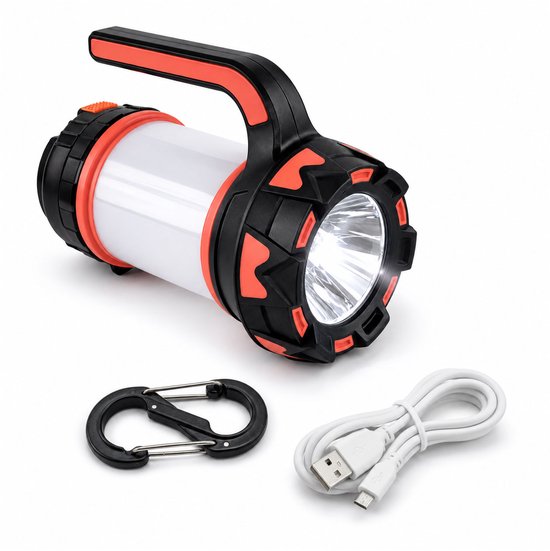 FlinQ Oplaadbare Camping Lamp/Zaklamp - Kampeerlamp - Tentlamp - Powerbankfunctie - 6 verlichtingsmod met SOS - Oplaadbare LED Zaklamp - Zaklampen voor noodpakket