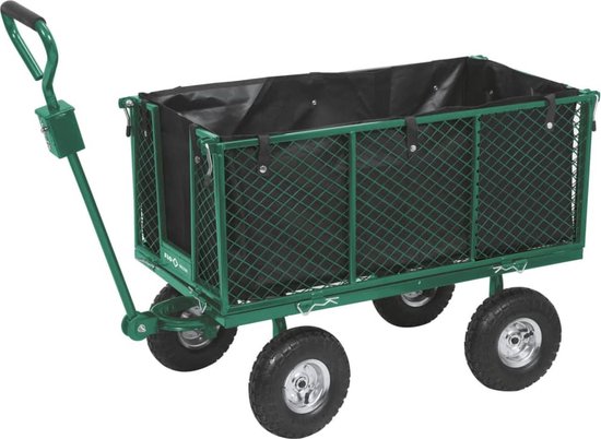 FLO - Tuinwagen - 200L - 300KG - Stalen Frame - PVC Bak van Merkloos