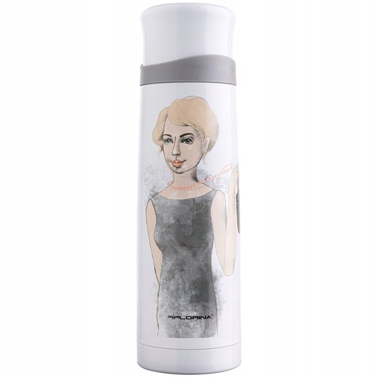 Florina Sissi Thermoskan 500ml - RVS, Warm/Koud, Open/Dicht