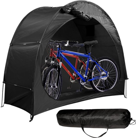 Florixa® Fietstent - Schuurtent - Opbergtent – Zwart - 200cm x 88cm x 165cm van Merkloos