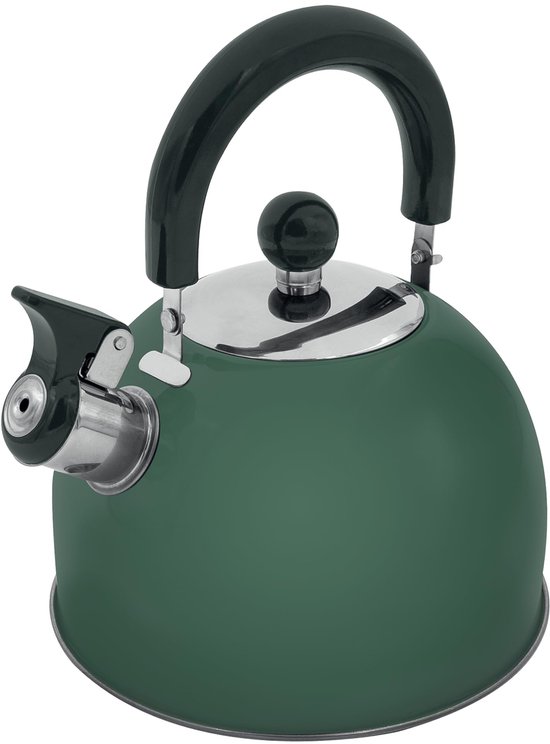 Fluitketel RVS 2L voor Kamperen en Buitenactiviteiten, Inklapbaar Handvat