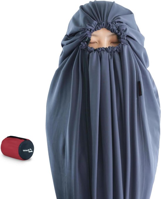 Fluwelen Fleece/Thermolite Slaapzak Liner Optellen tot 14°F/22°F Antistatische Mummie Slaapzak voor Backpacking Camping - Lichtgewicht en Warm Slaapzak voor camping van Merkloos