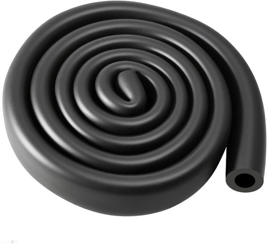 Foam Buizenisolatie 1.8 m, Geluidsisolatie voor Verwarmingsbuizen en Waterleidingen, Zwart Rubber voor Klimaatbuizen (22 x 9 mm) van Merkloos