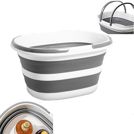 Foldable buckets - Household mop buckets - Portable buckets for outdoors/in the car - Waterproof laundry baskets - Space-saving laundry baskets for the car - Foldable buckets for bathing pets