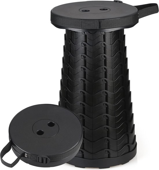 Foldable stool - telescopische kruk voor kamperen, vissen, BBQ - 180 kg