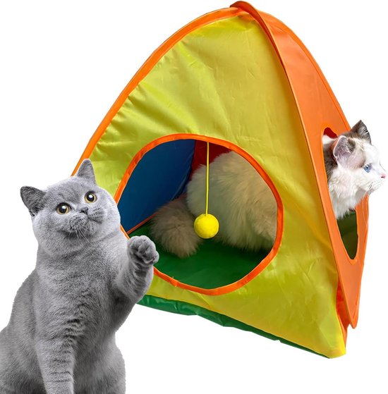 Foldable Tent For Pets,Foldable Shelter Play Tent for Animals - Travel Crate Breathable Cats Living Spaces Indoor Outdoor