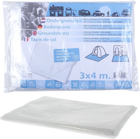 Folie Grondzeil 3x4 m Transparant van Ubbink