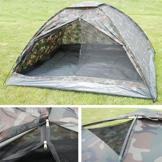 Fosco Camotent Koepeltent Army - Army - 4 Persoons van Fosco