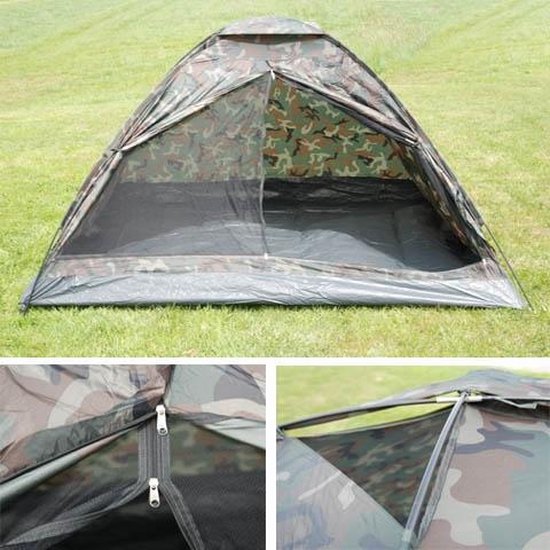 Fosco Camotent Koepeltent Army - Army/ Camouflage - 2 Persoons van Fosco