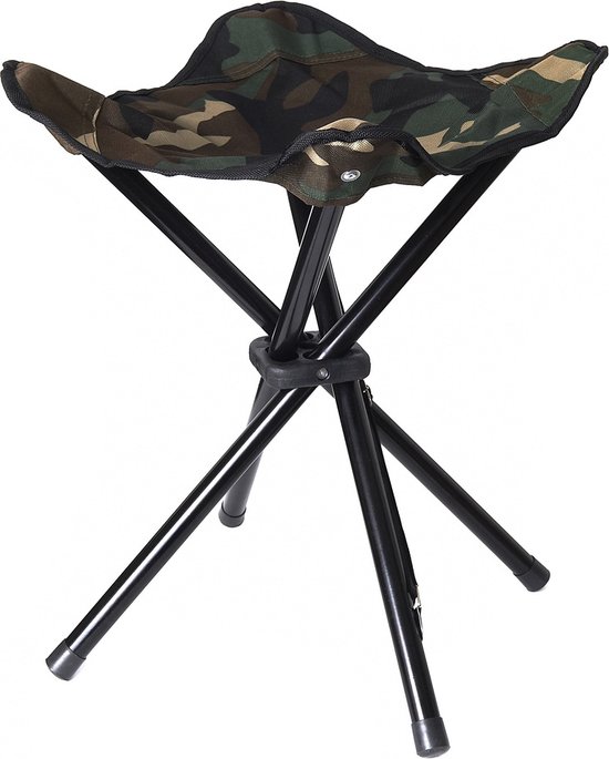 Fosco - Vierpoots krukje - woodland camo van Fosco