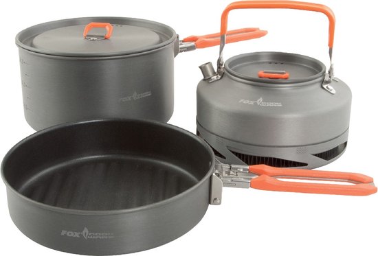 Fox Carp Fox Cookware Large 4-delige Set Grijs van Fox