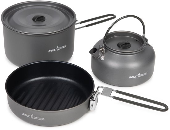 Fox Cookware 3 Piece Cook Set - Camping Kookgerei