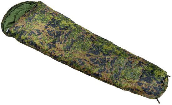 Fox Outdoor - Mummie slaapzak met 2 laags vulling - M05 camouflage - temperatuurbereik tussen -10 tot + 15 ° C. van Merkloos