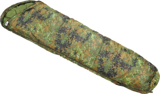 Fox Outdoor - Mummy slaapzak, vlekcamouflage, 2-laags vulling
