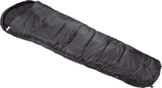 Fox Outdoor - Mummy slaapzak - zwart, 2 Laags vulling van Fox Outdoor