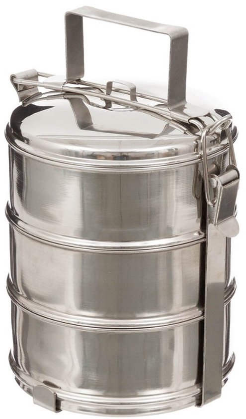 Fox outdoor Voedselcontainer, 3 delig, RVS