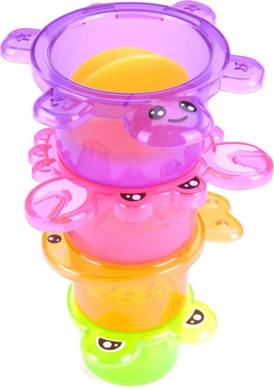 Free And Easy Badspeelgoed Stapeltoren 4-delig van Free And Easy