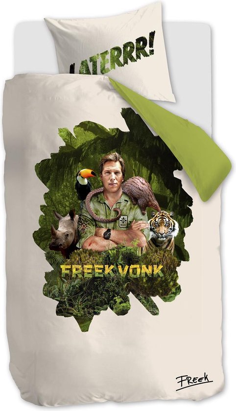FREEK VONK Laterrr dekbedovertrek - Eenpersoons - 140x200 - Zand van Freek Vonk