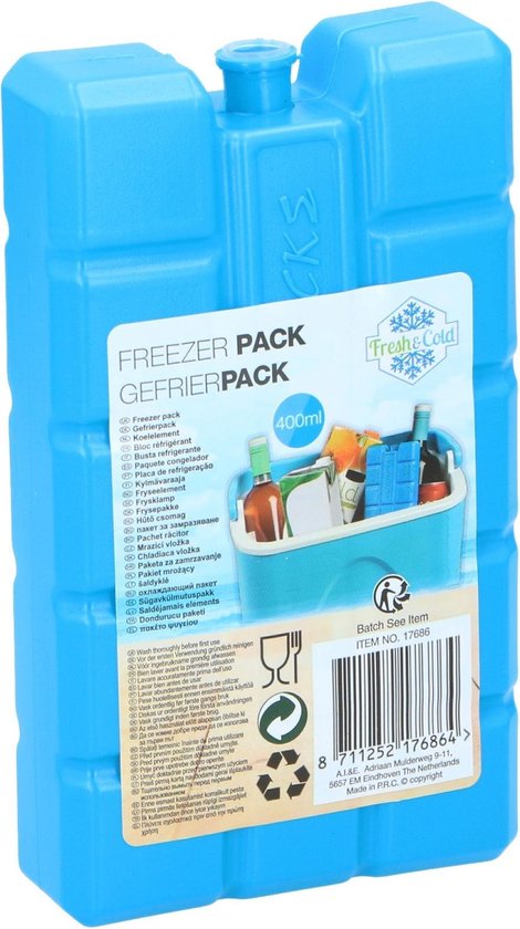 Fresh & Cold Koelelement Blauw 16 Cm 400ml van Fresh & Cold