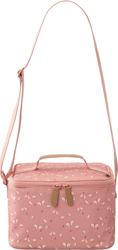 Fresk Grote Koeltas Kind 6.2 L – Lunchtas Meisjes – Thermische Lunch Koeltas - Met Bestekvak - Waterafstotende Lunchtas - Roze - Butterflies