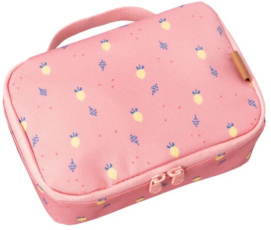 Fresk Koeltas Kind – 2.5 L – Lunchtas Meisje - Thermische Lunch Koeltas – Met Bestekvak – Waterafstotende Lunchtas – Lichtroze - Summer Fruit van Fresk
