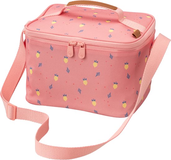 Fresk Koeltas Kind - 6.2 L - Lunchtas Meisje - Thermische Lunch Koeltas - Met Bestekvak - Waterafstotende Lunchtas - Lichtroze - Summer Fruit van Fresk