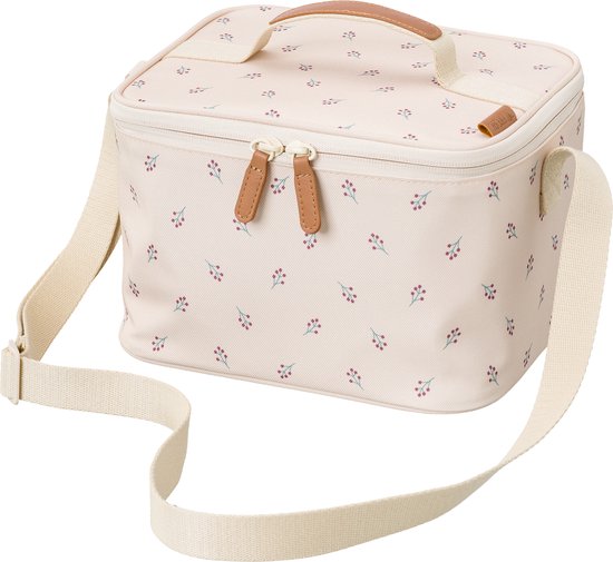 Fresk Koeltas Kind – 6.2 L – Lunchtas Meisje - Thermische Lunch Koeltas voor school – Met Bestekvak – Waterafstotend – Beige - Berries van Merkloos