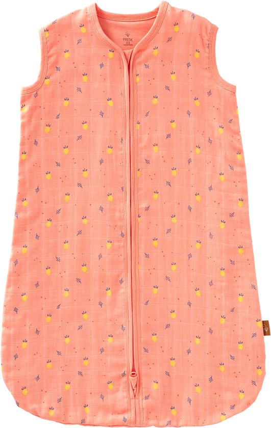 Fresk Zomerslaapzak 0-6 m - Mousseline Zomerslaapzak - 1.1 TOG - Slaapdeken - Roze - Summer Fruit van Merkloos